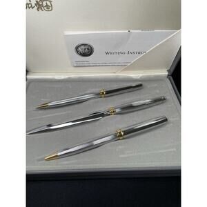 Vintage Colibri of London Writing Set 14kt Emblems Pen Pencil Letter Opener New!